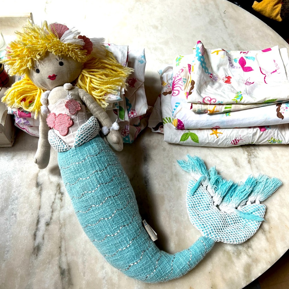 Pottery Barn Kids Plush Mermaid